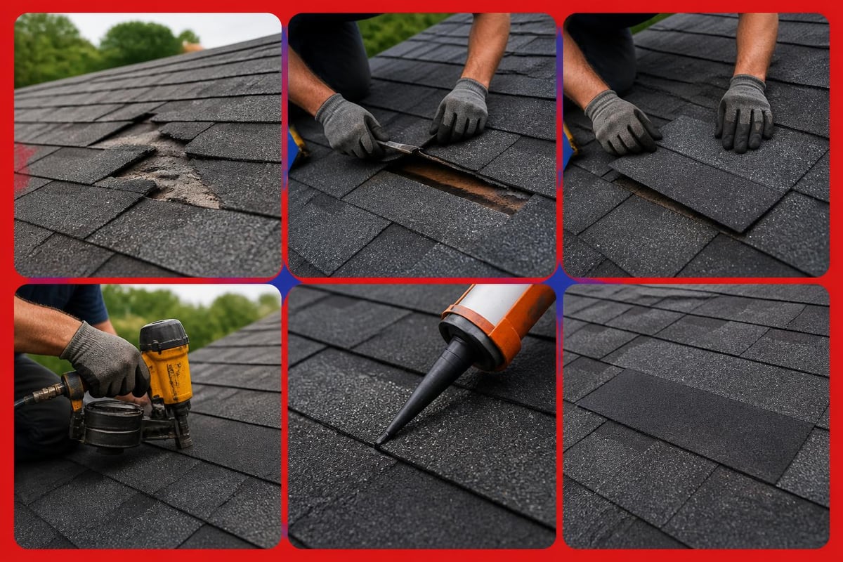 Shingle replacement procedure