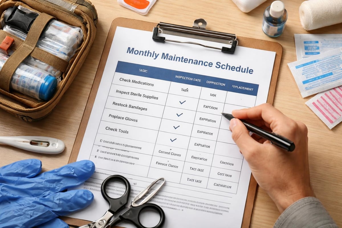 First aid inventory tracking