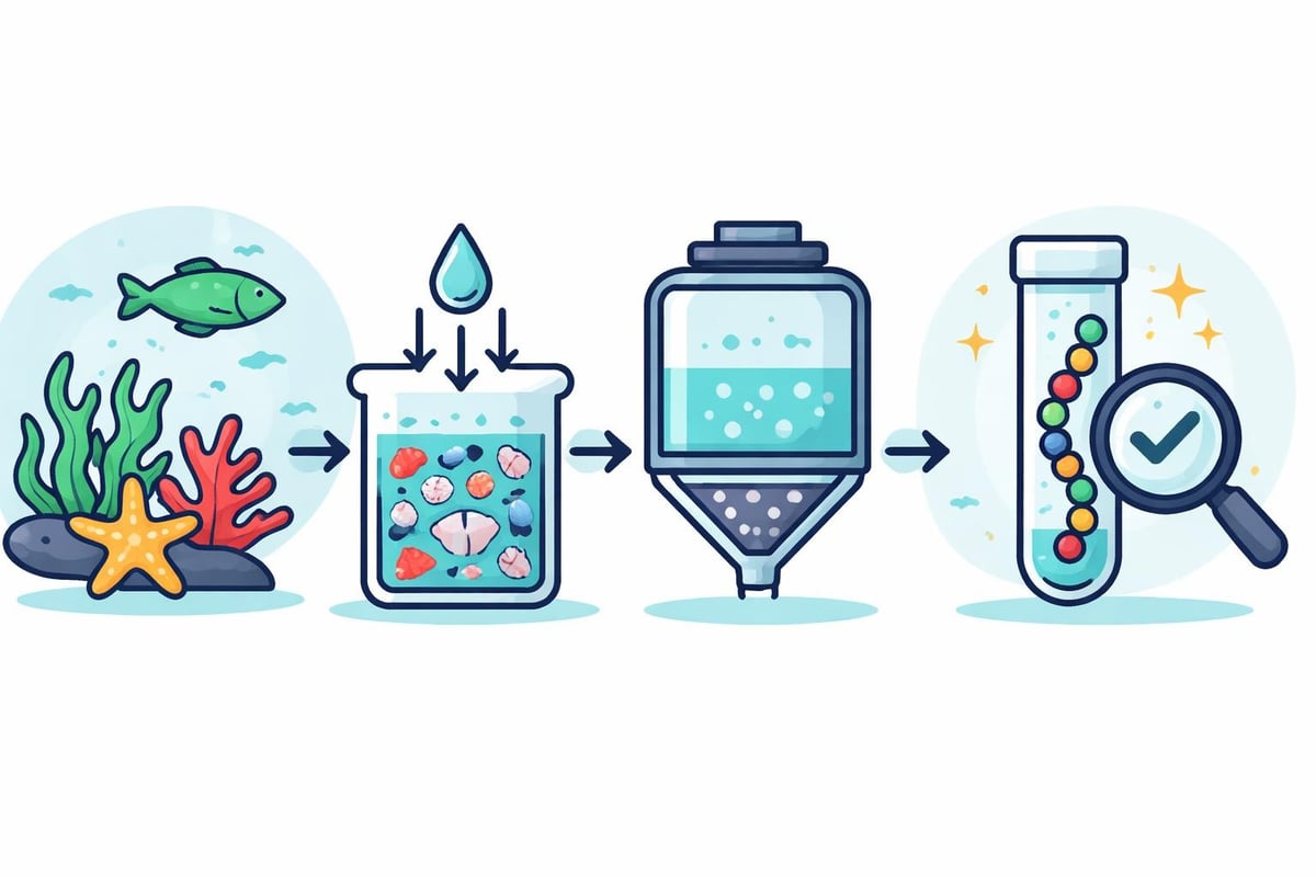 Marine peptide extraction process