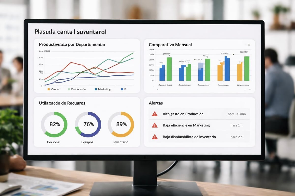 Dashboard de métricas de productividad