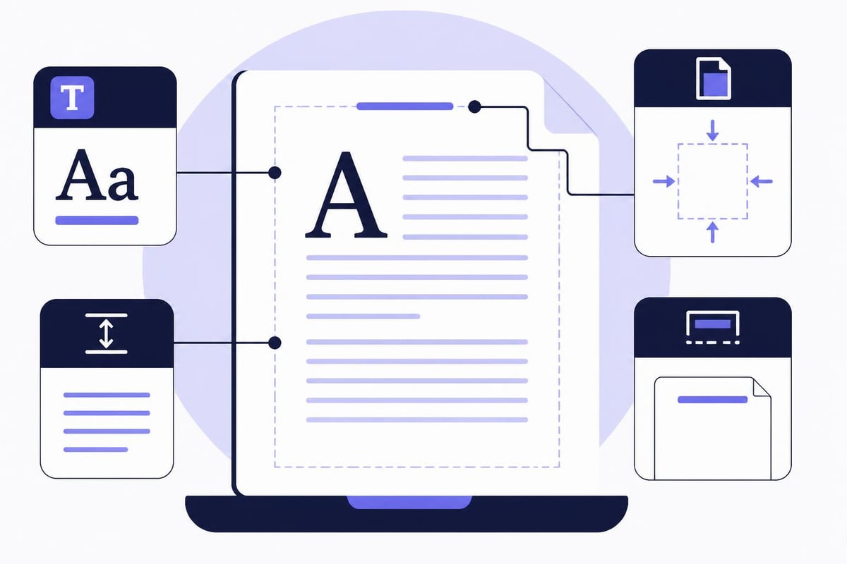 Professional manuscript formatting elements