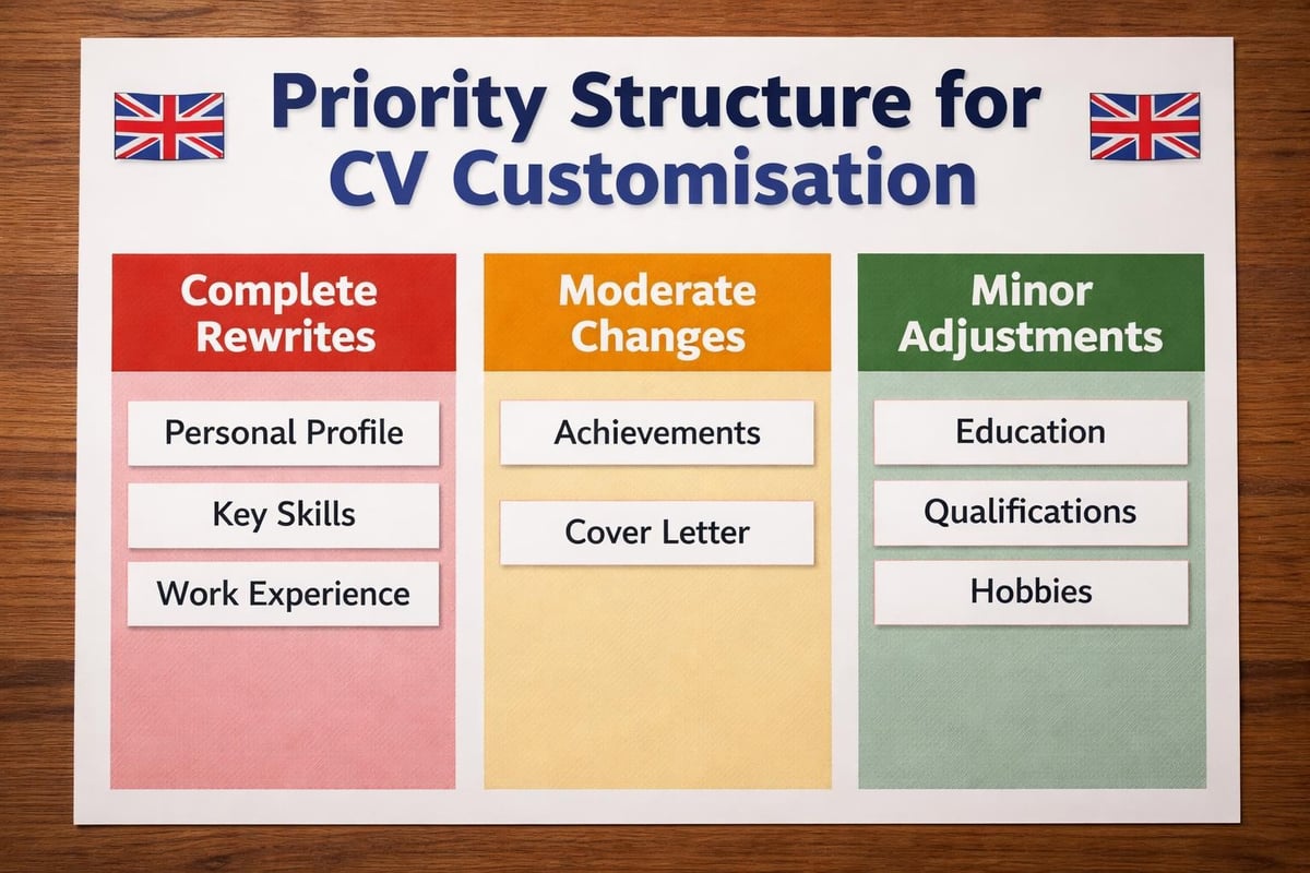 CV Options in 2026: Choosing the Right Format for Your Career 3 CV tailoring hierarchy