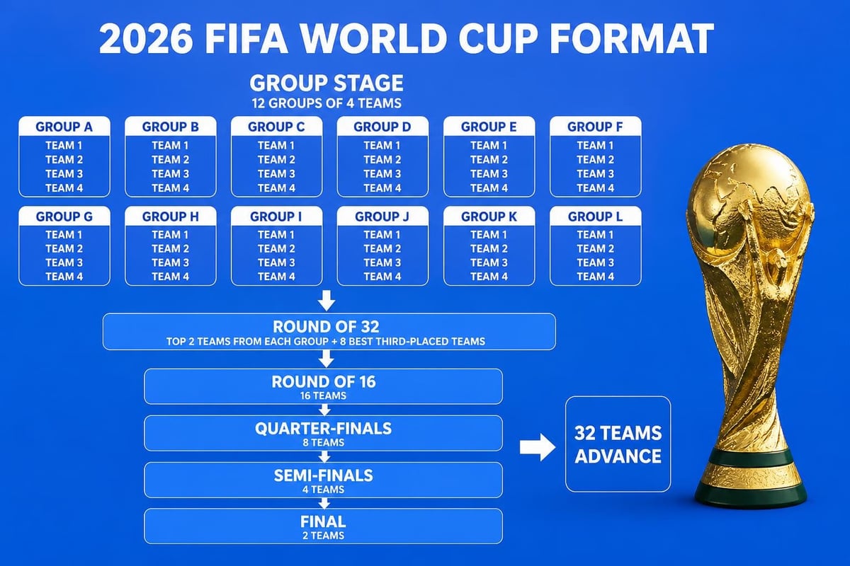 FIFA WC 2026 expanded tournament structure