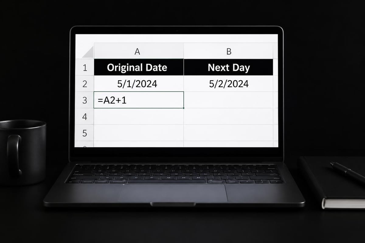 Simple date addition formula in Excel