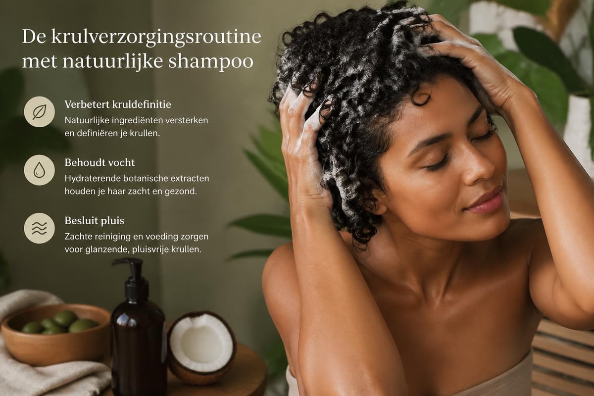 Krulverzorging met natuurlijke shampoo