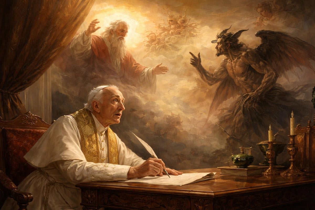 Pope Leo XIII's vision and prayer composition