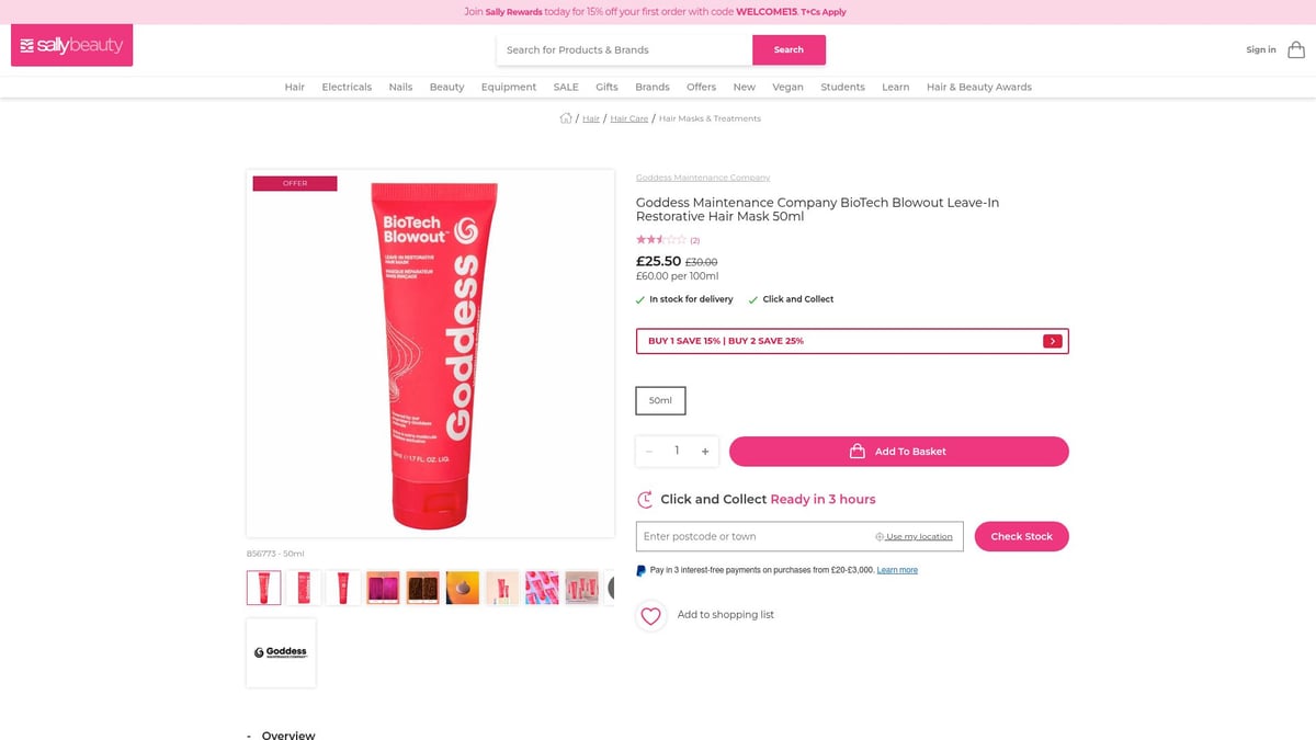10 Must-Have Beauty Buys to Try in 2026 - Goddess BioTech BlowOut Leave-In Restorative Hair Mask