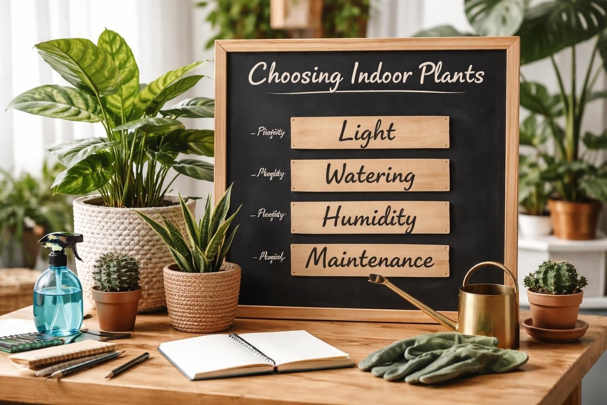 Indoor plant selection criteria