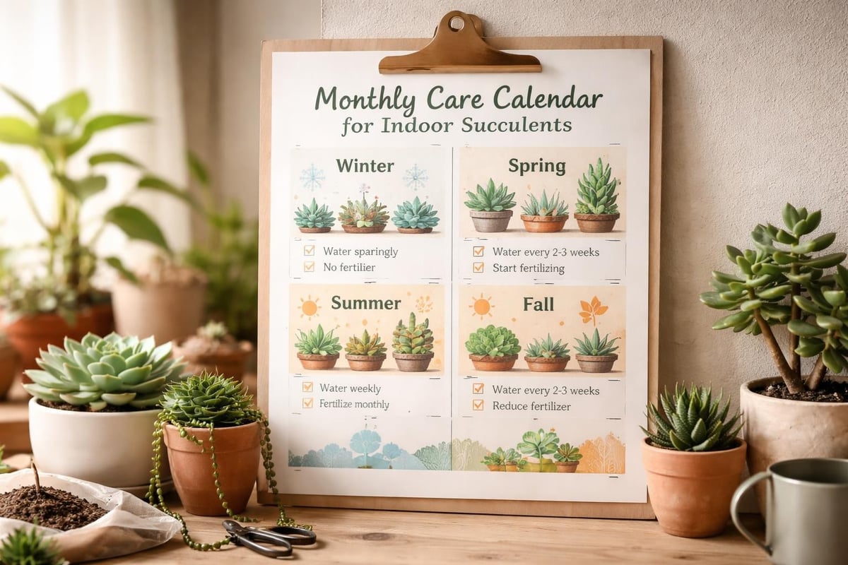 Succulent care schedule