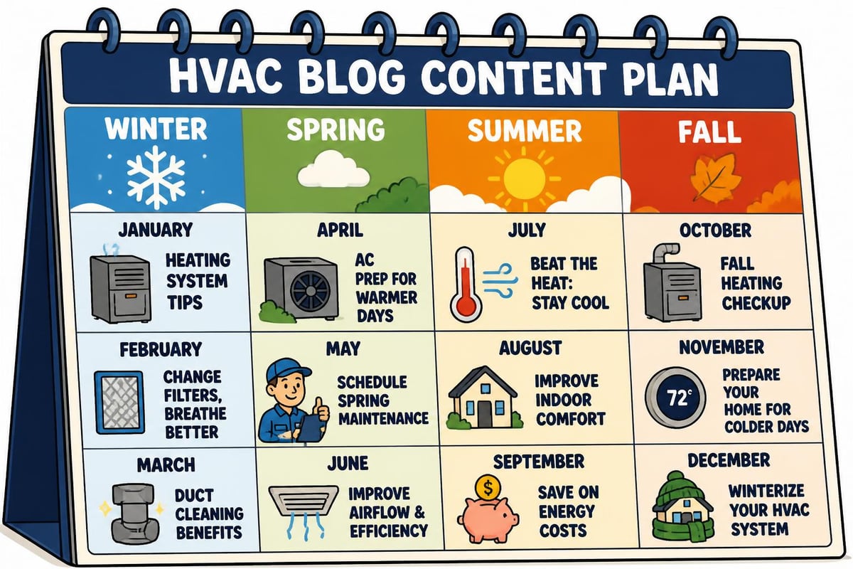 Seasonal HVAC content strategy