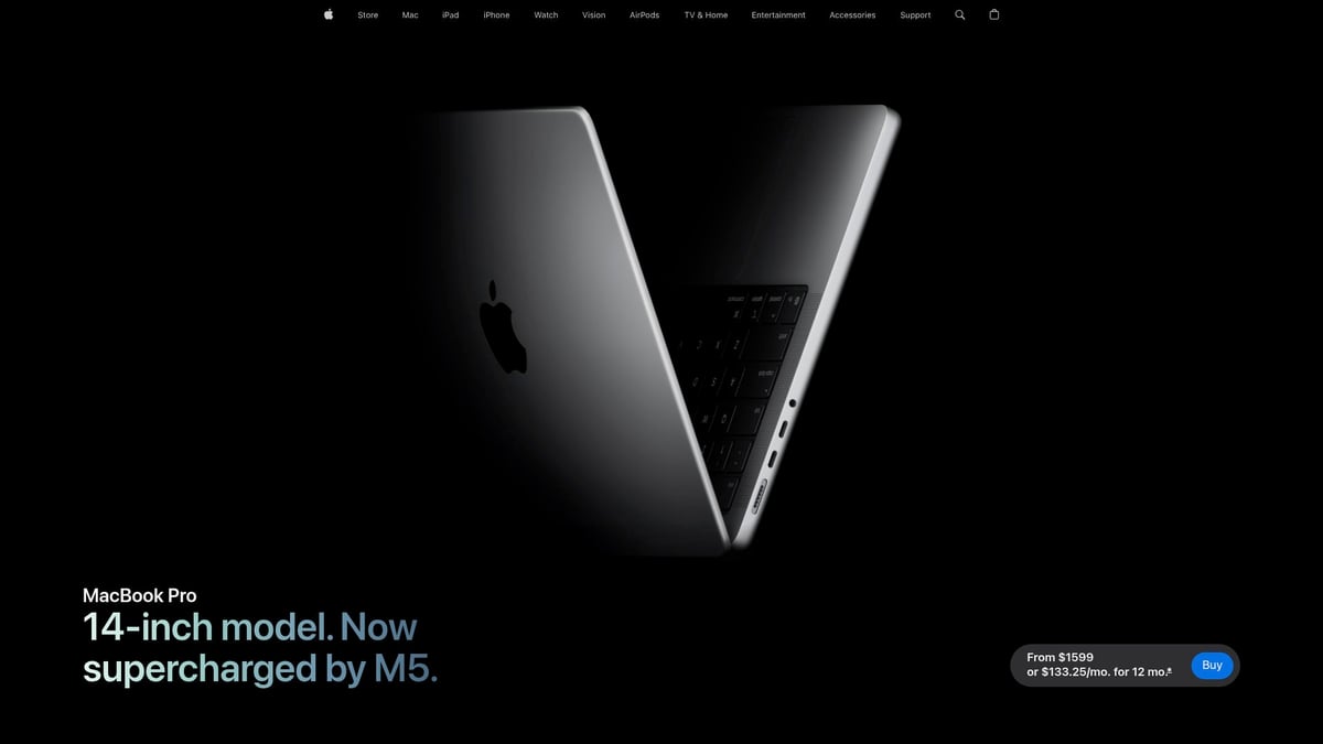 9 Stunning Awesome Web Designs to Inspire You in 2025 - Apple – MacBook Pro Product Page