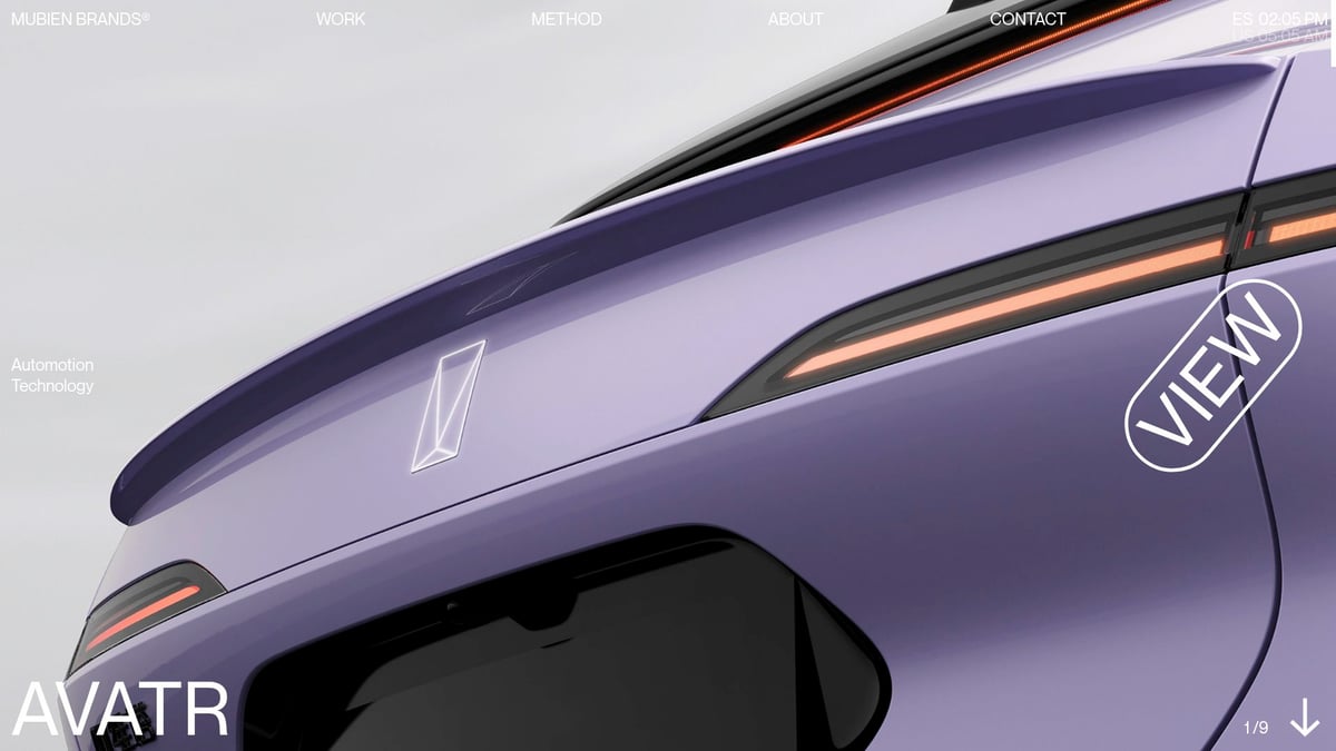 9 Stunning Awesome Web Designs to Inspire You in 2025 - Mubien – Creative Studio