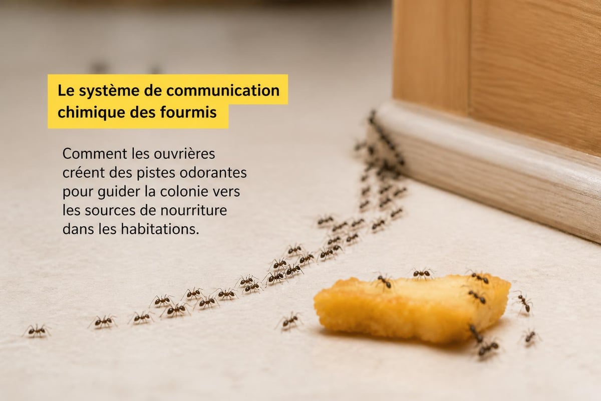 Communication par phéromones des fourmis