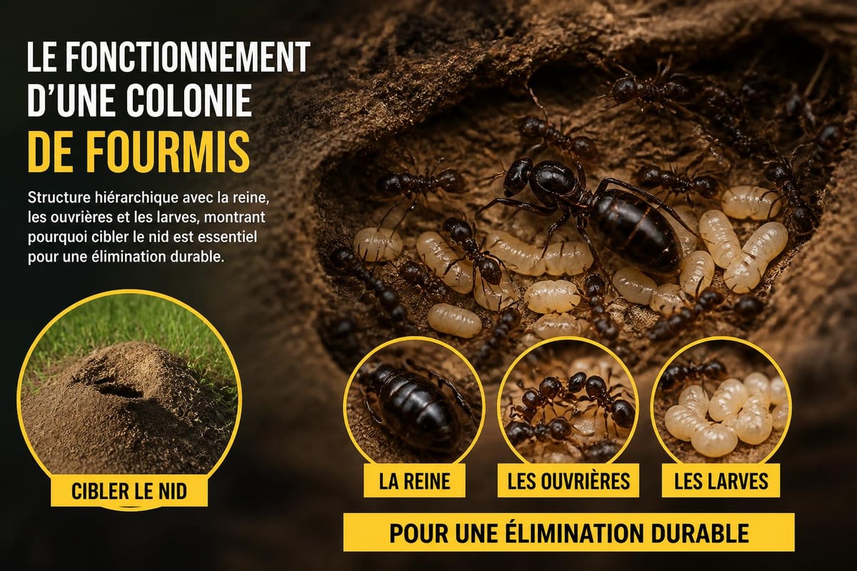 Stratégie d'élimination de colonie