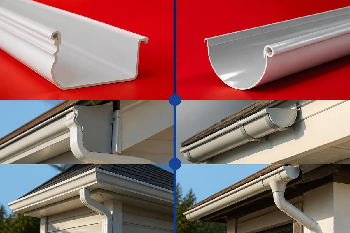 Gutter style comparison