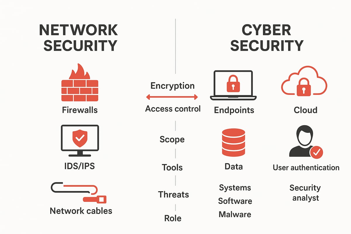 Key Differences Between Network Security and Cyber Security