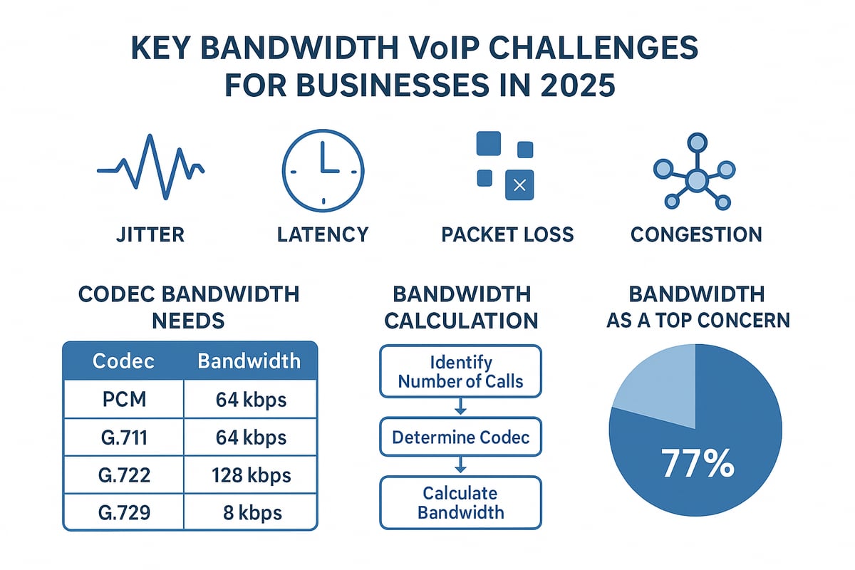 Key Bandwidth Challenges in VoIP Deployments