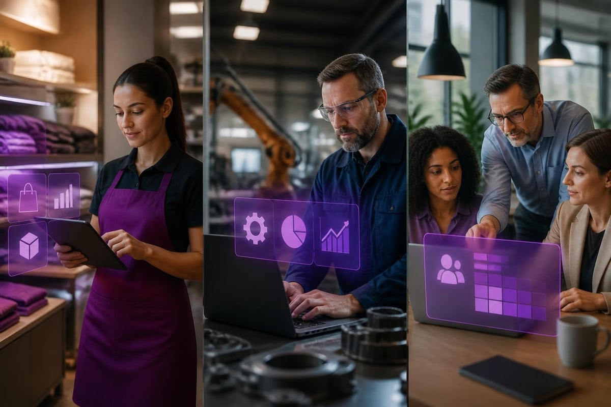 AI ERP benefits by sector