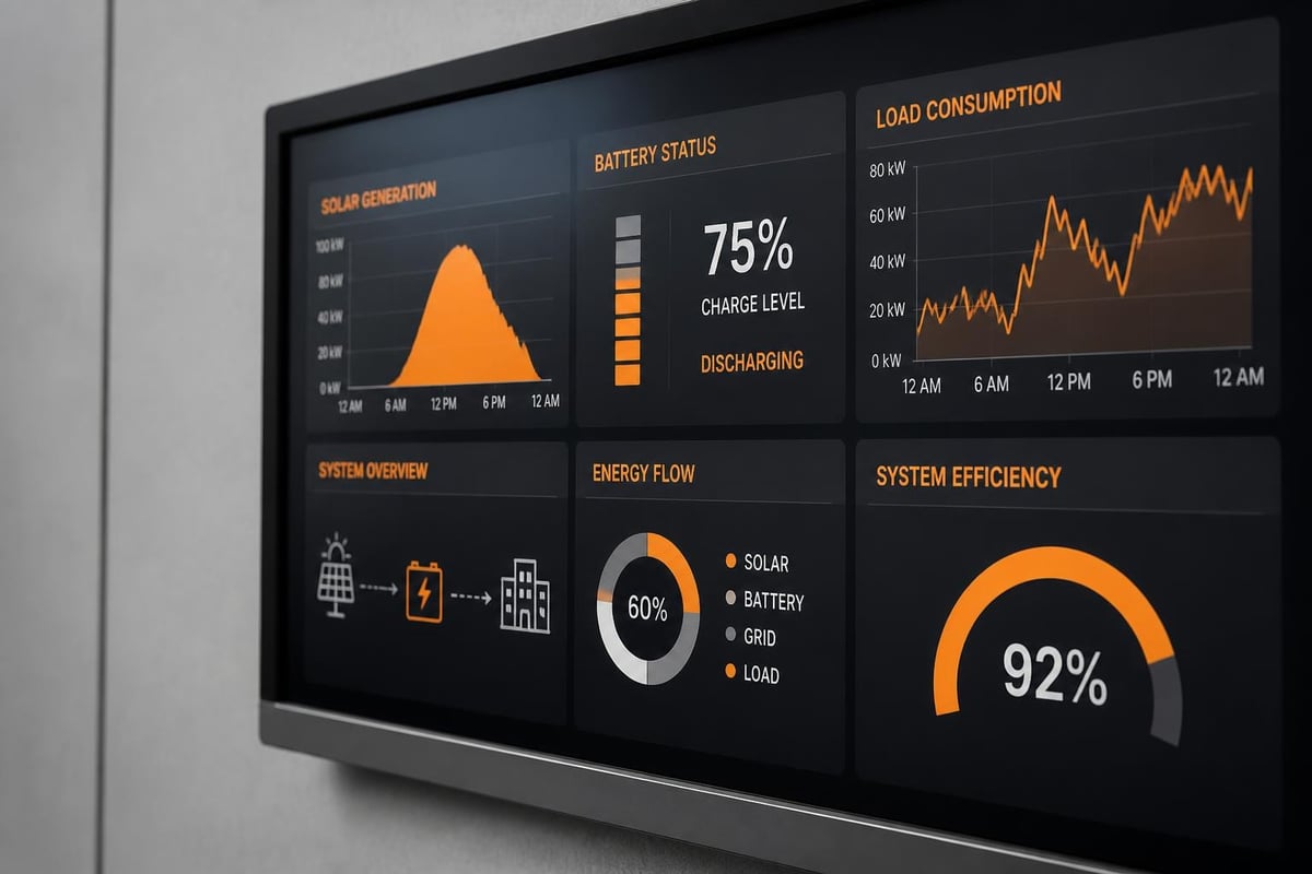 Solar charging analytics dashboard