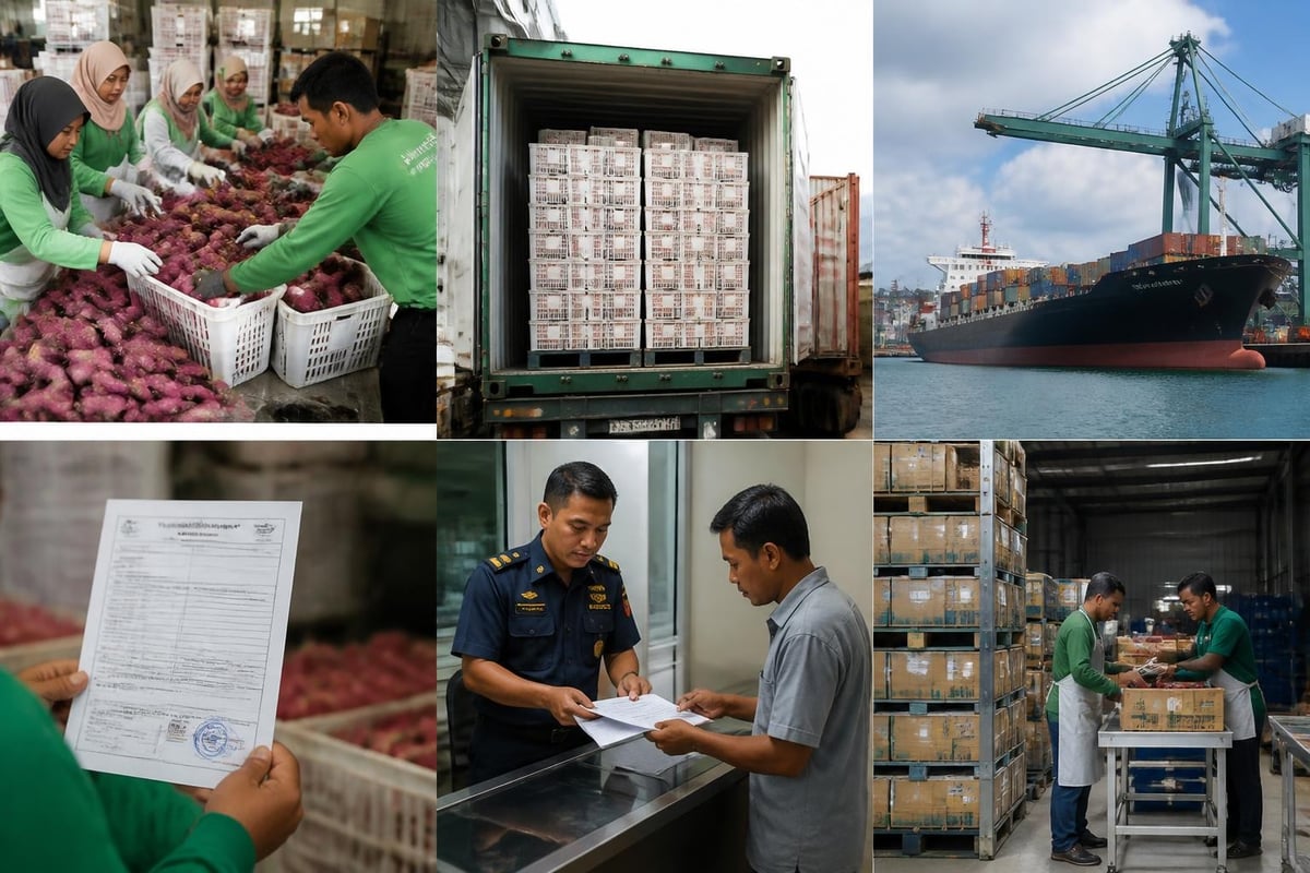 International logistics workflow