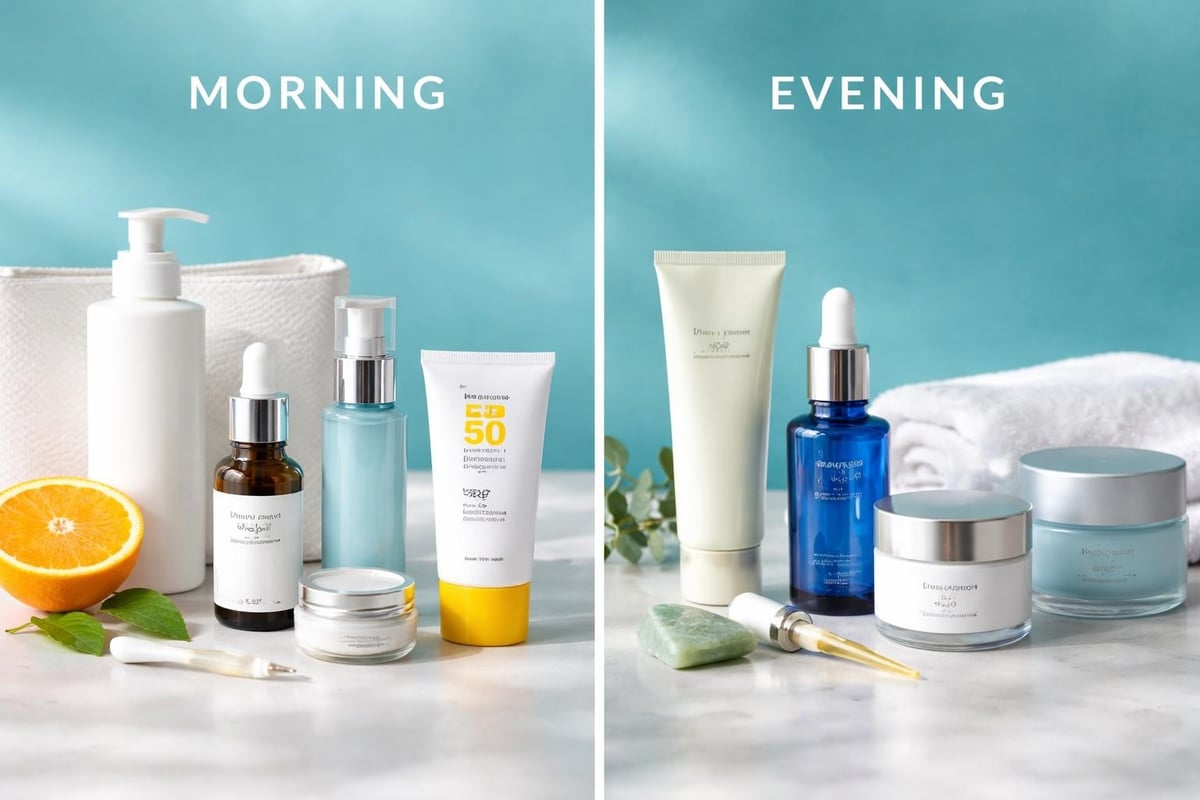 Aged skin care routine