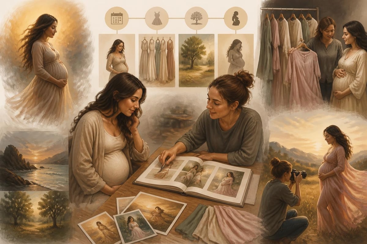Maternity photographer planning session