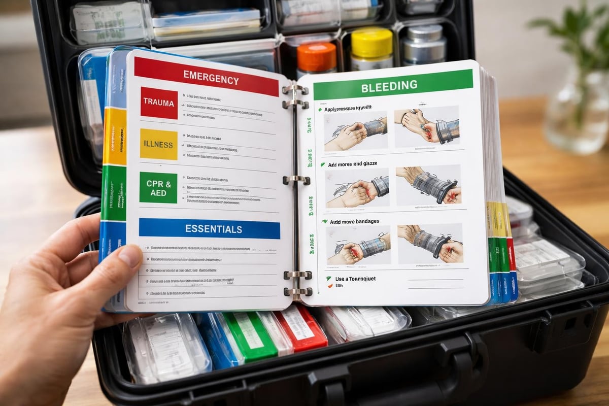 First aid manual organization
