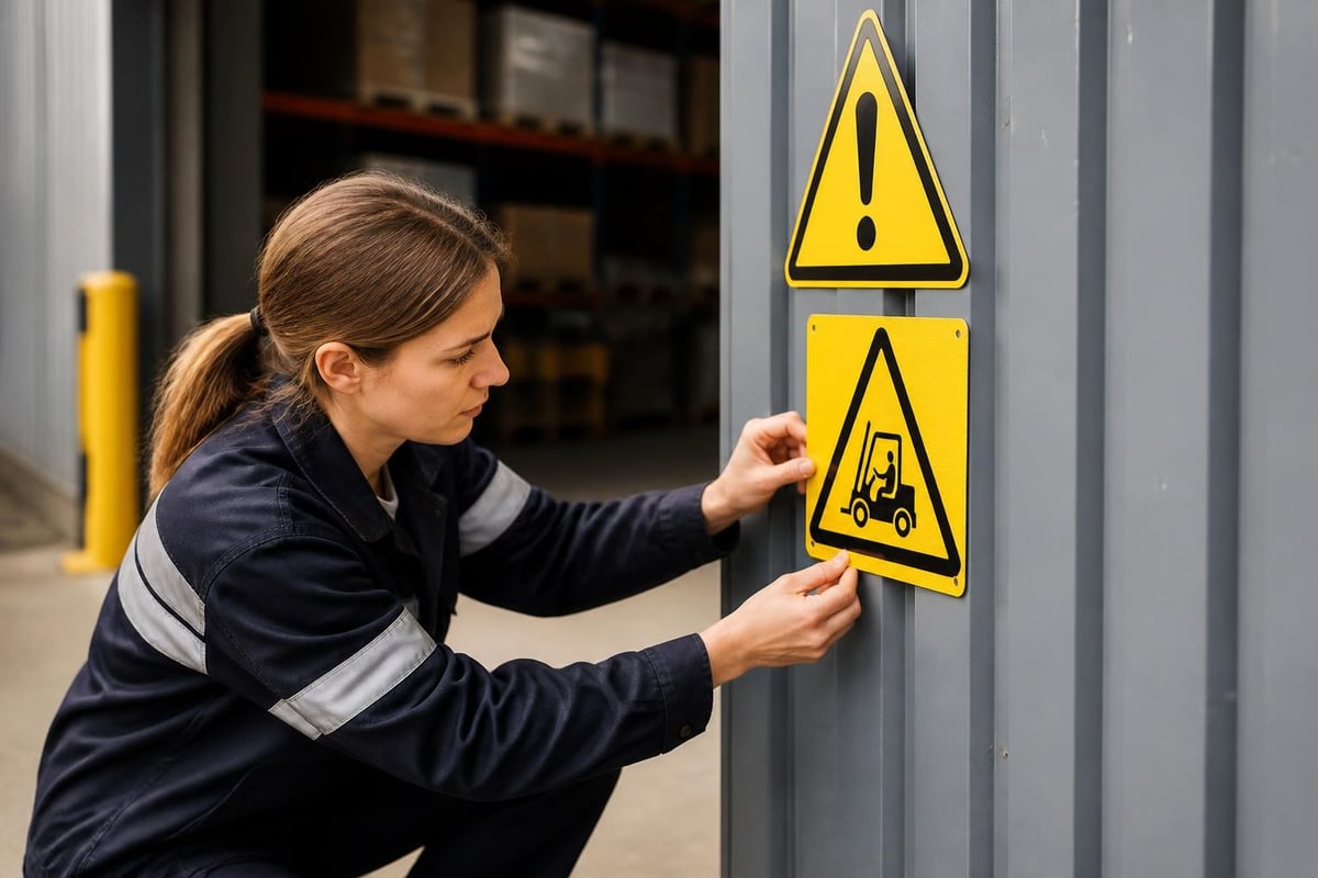 Warning sign materials comparison