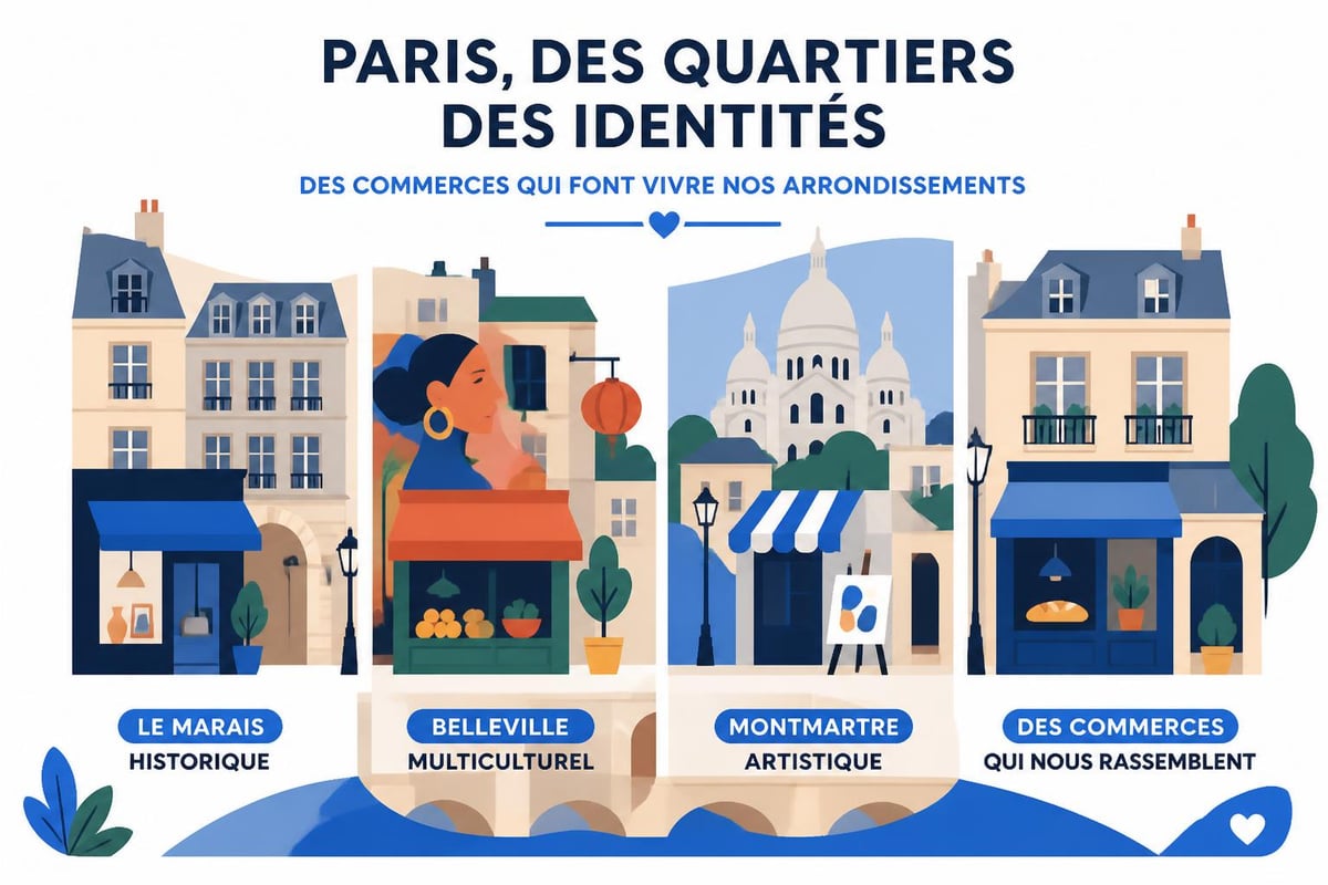 Exploration des quartiers parisiens