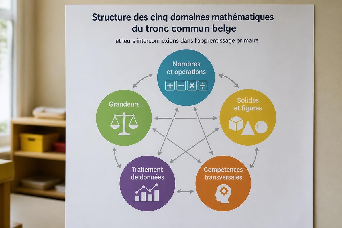 Organisation du référentiel mathématique belge