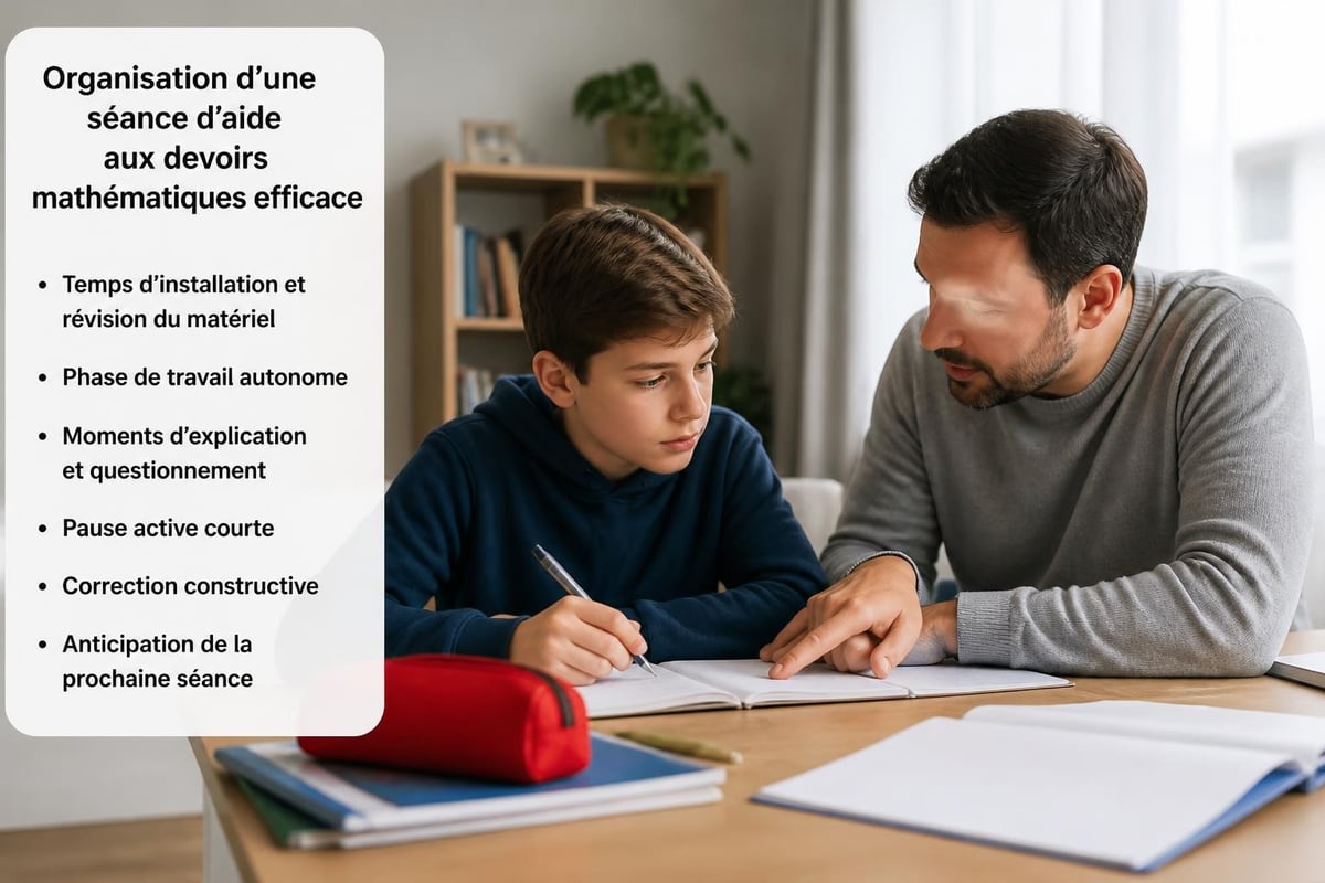 Routine d'aide aux devoirs structurée