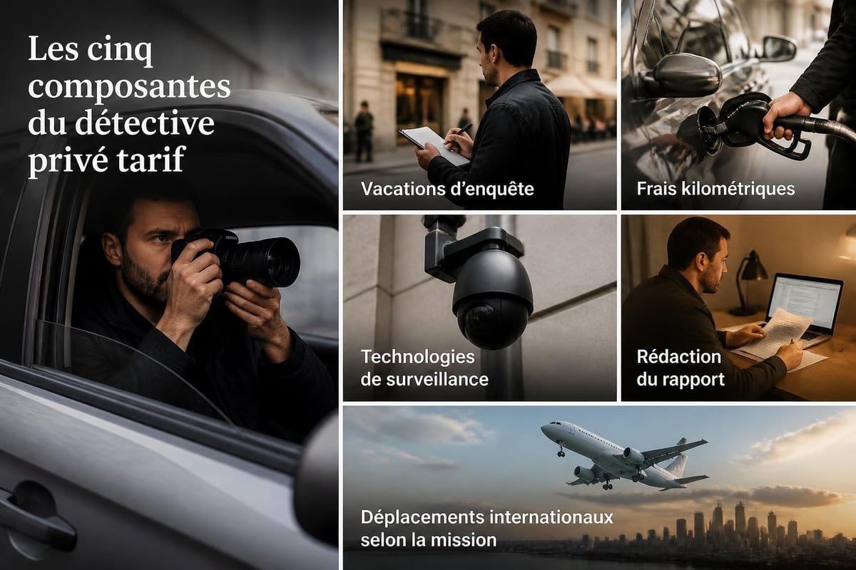 Structure tarifaire détective privé