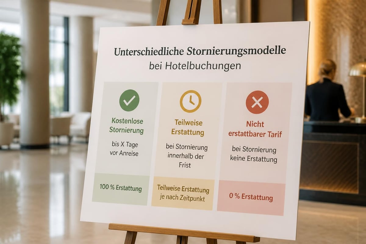 Vergleich Stornierungsbedingungen