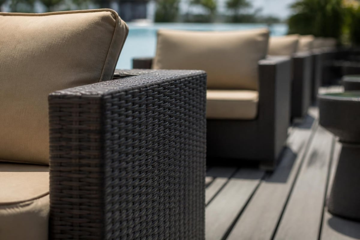 Durability factors in commercial rattan furniture