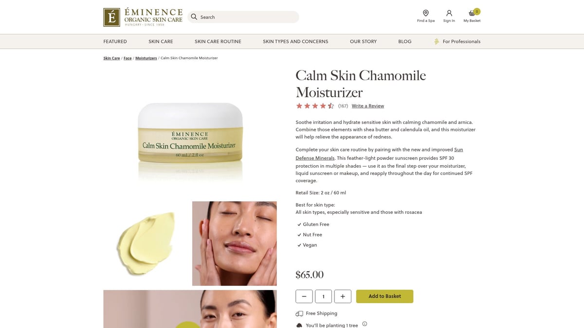 9 Essential Herbal Facial Products to Transform Your Skin in 2026 - Eminence Organic Skin Care – Calm Skin Chamomile Moisturizer
