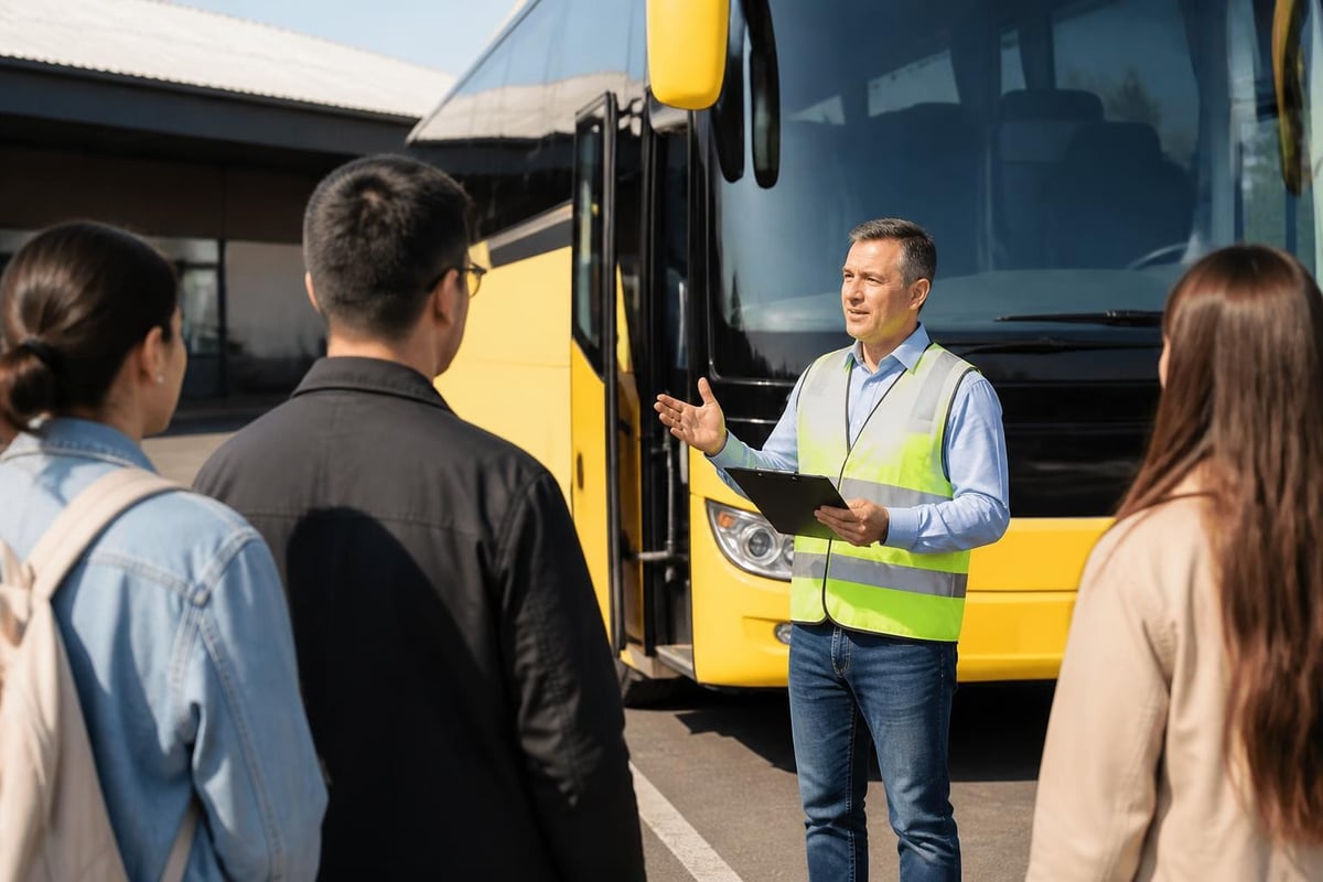 Yellow bus tour safety measures