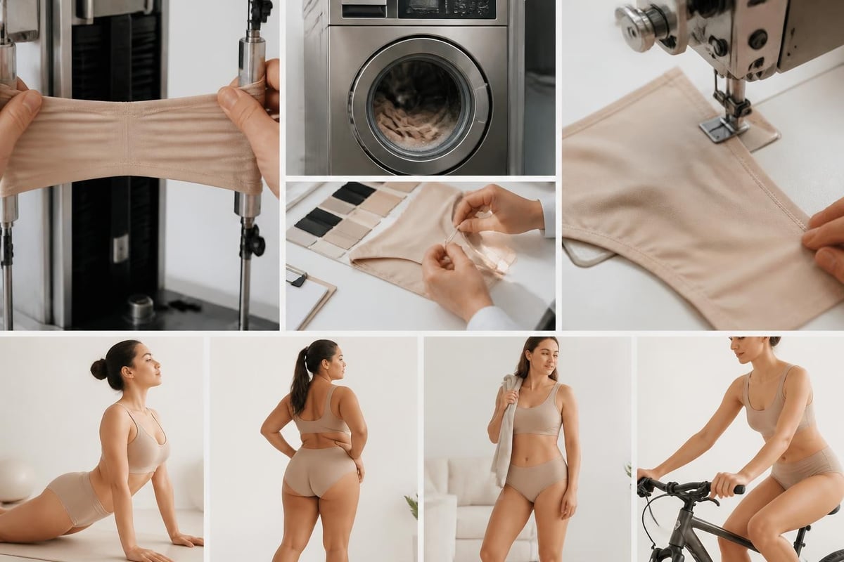 Quality testing process for designed panties