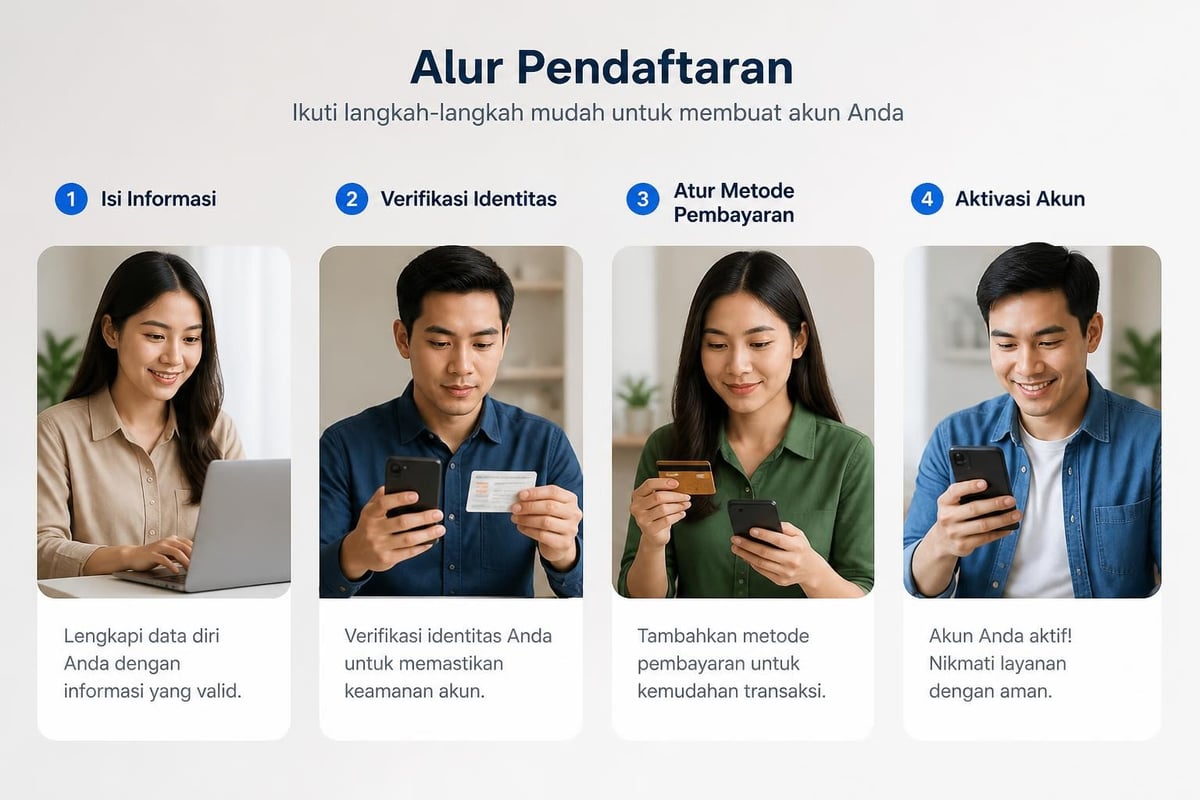 Proses registrasi slot online