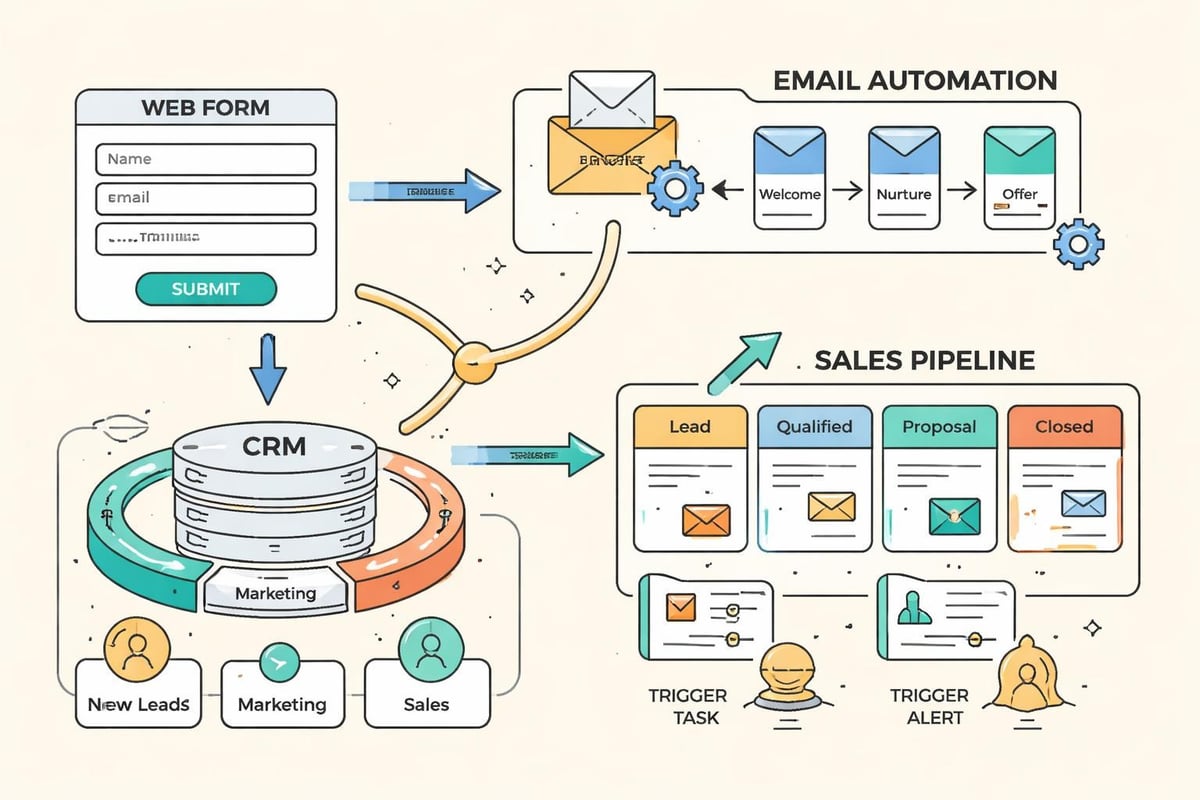 CRM automation workflow