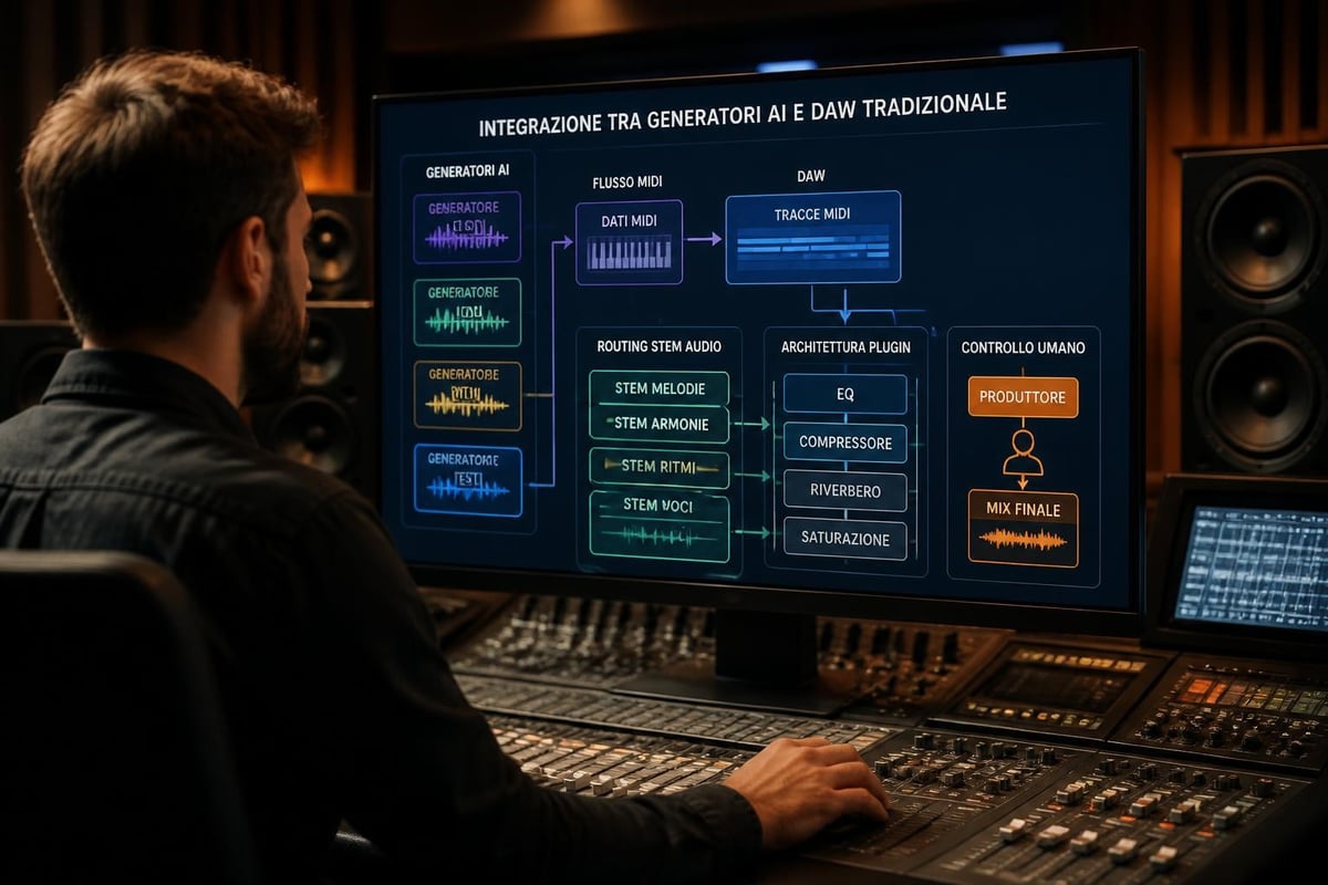 Music production integration workflow