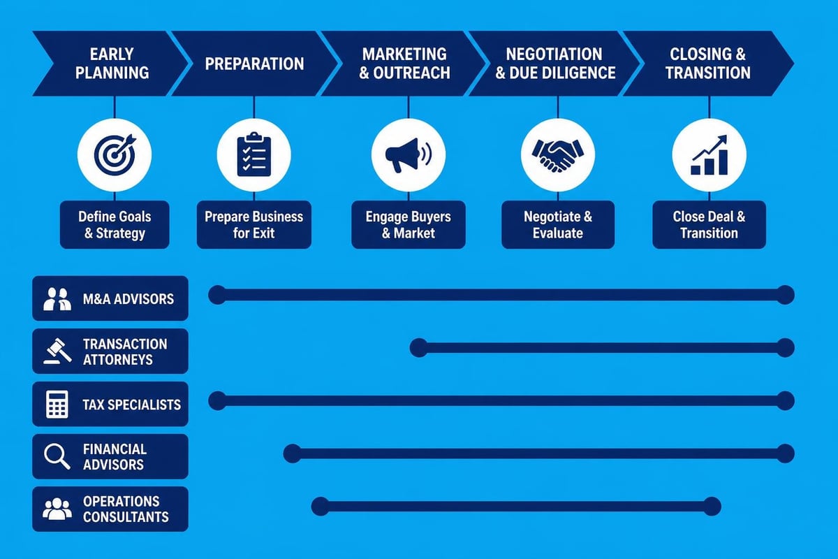 Professional advisor engagement timeline