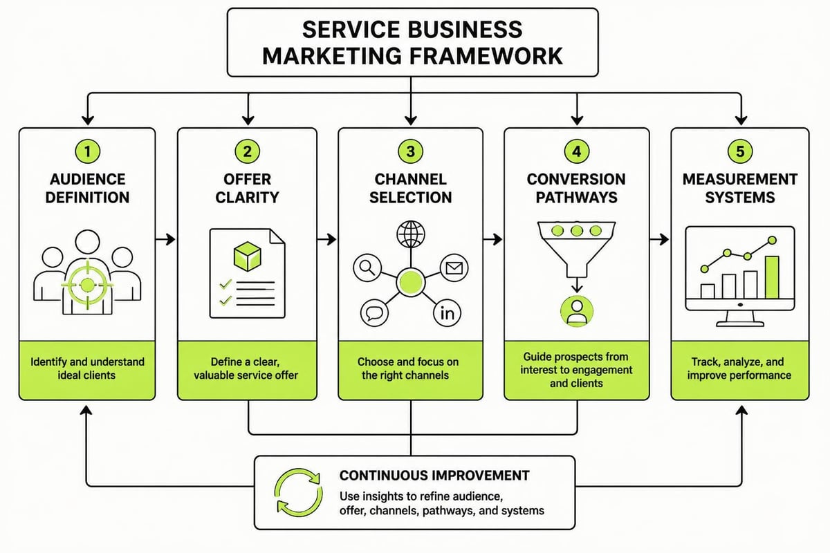 Marketing framework components