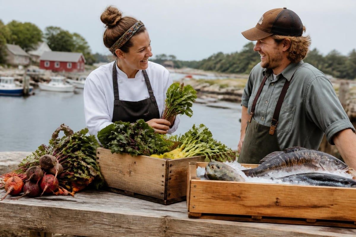 Farm-to-table dining in Ogunquit