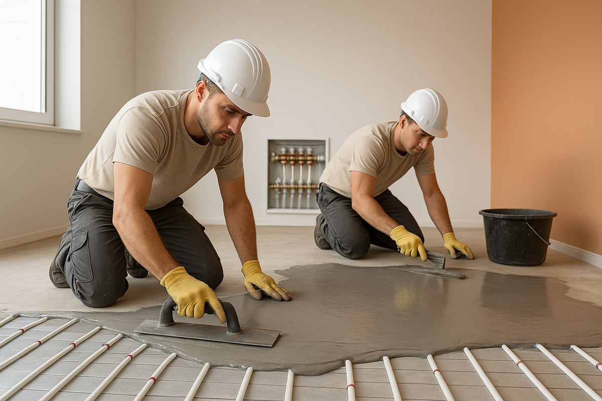 Stappenplan: gietvloer met vloerverwarming laten aanleggen
