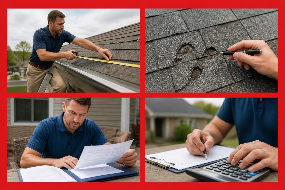 Storm damage claim inspection process