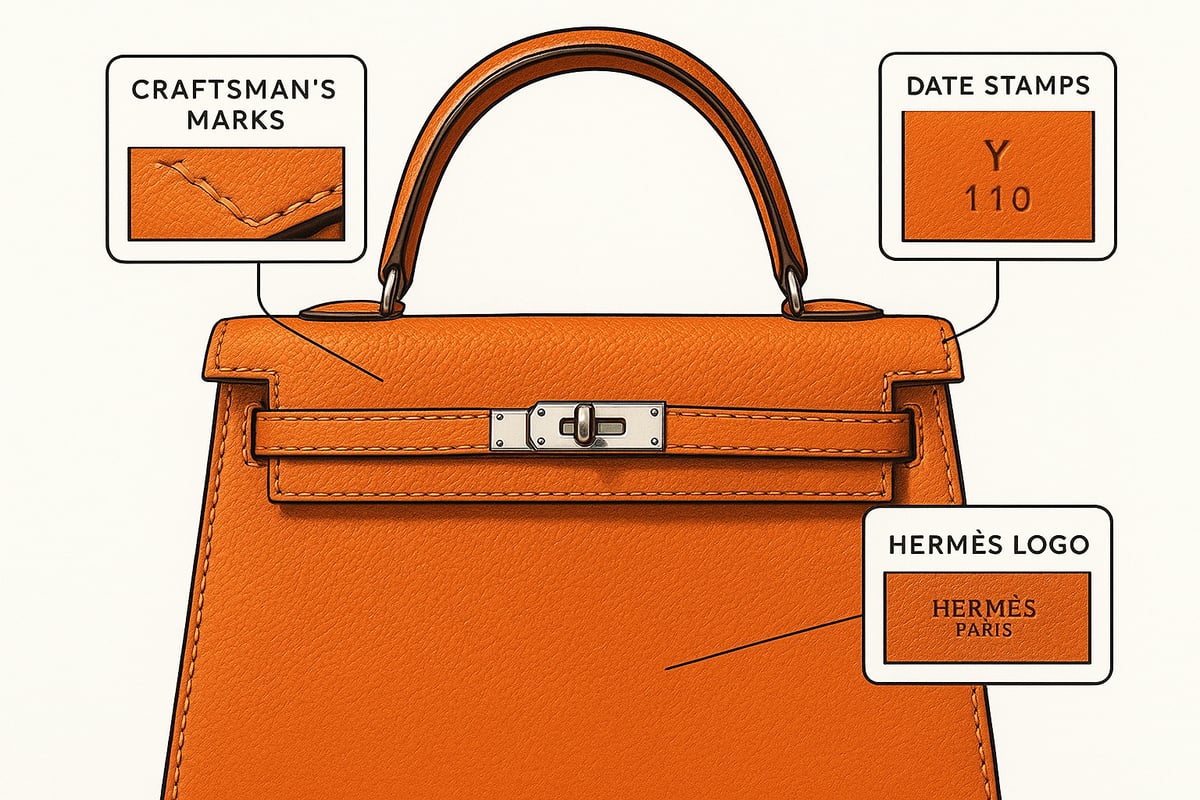 Identifying Authentic Hermès Kelly Bags in 2025