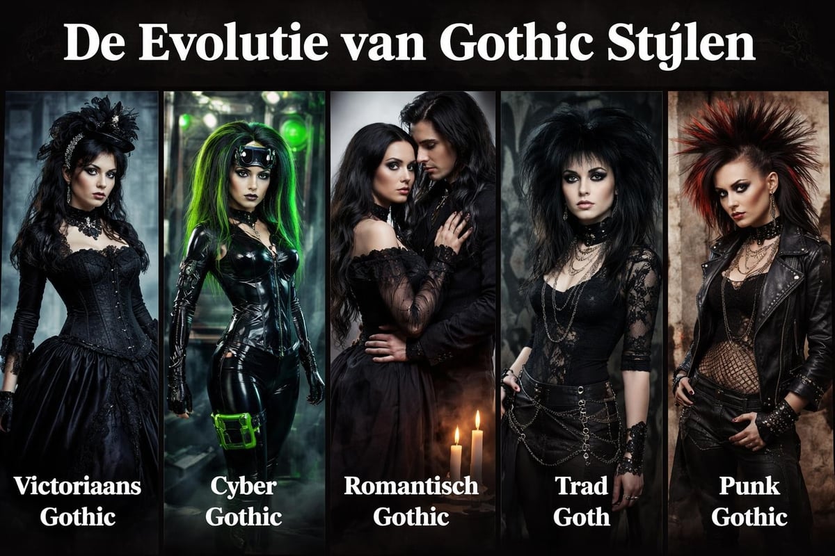 Gothic mode stijlen overzicht