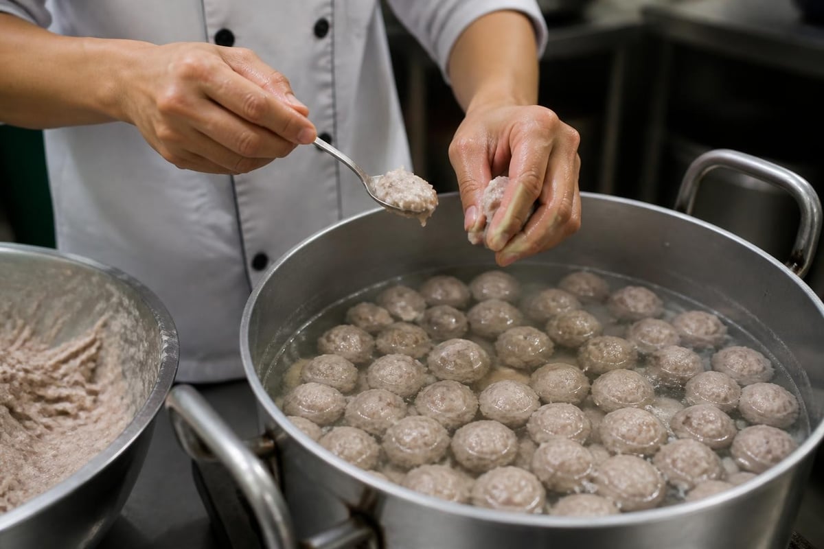Proses pembentukan bakso