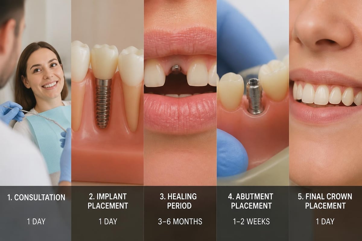 Dental implant procedure timeline
