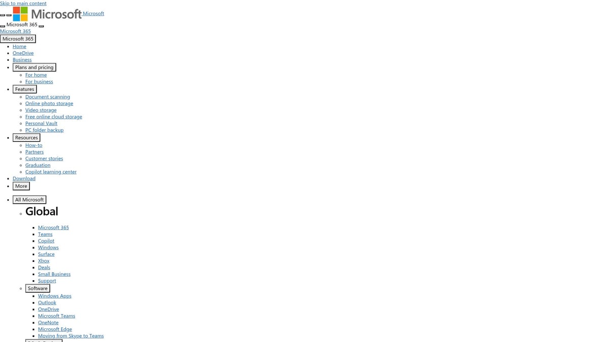 Top 7 File Hosting Services For Secure Storage In 2026 - Microsoft OneDrive